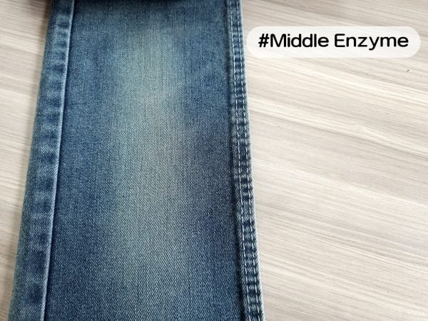 Imperial Green Blue Denim Fabric with slight stretch
