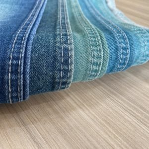 Imperial Green Blue Denim Fabric