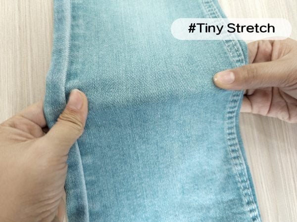Imperial Green Blue Denim Fabric with slight stretch